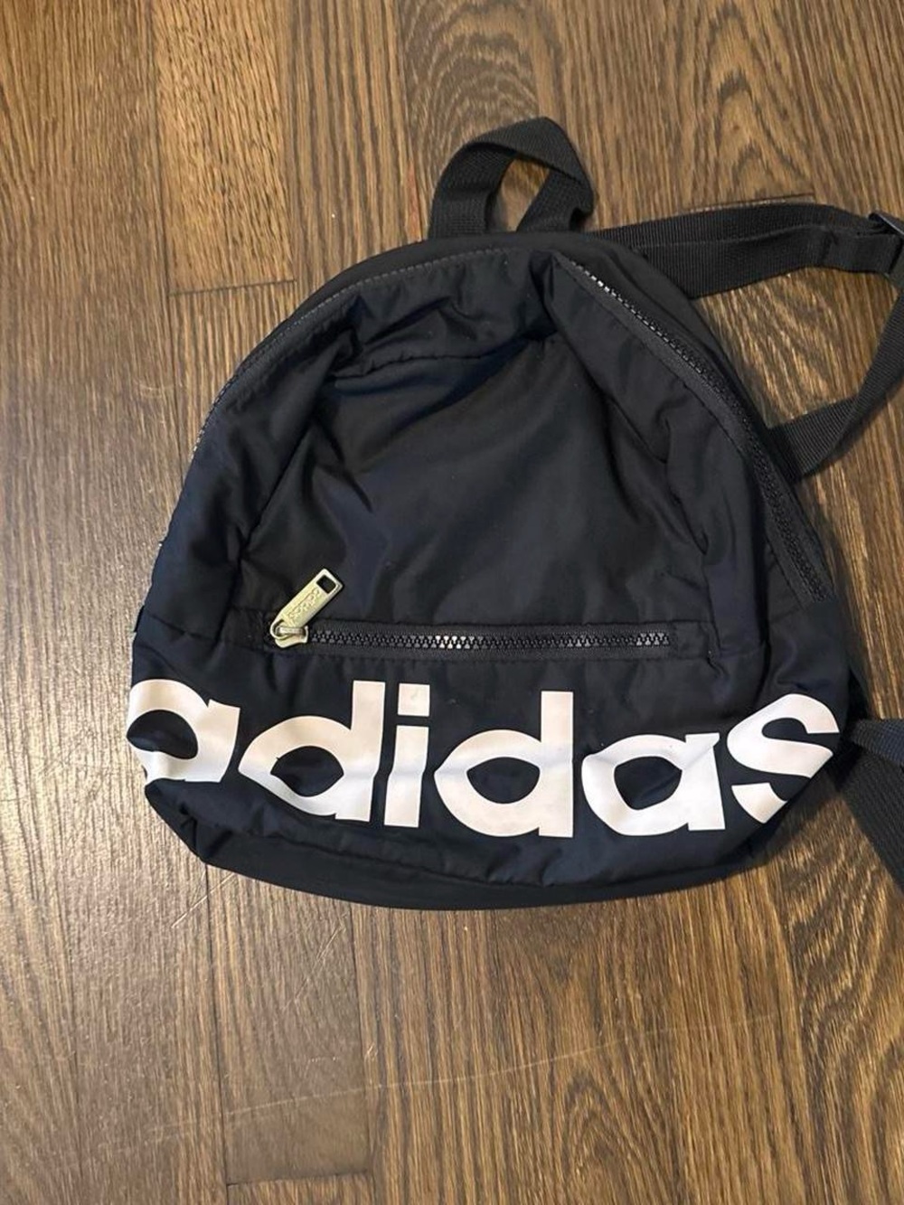 adidas Black Backpack with White Logo